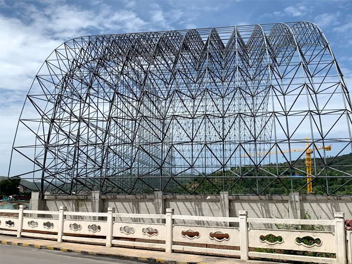 北安山寨矿储煤棚网架